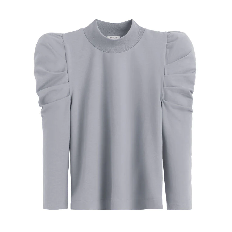 French Terry Puff Sleeve Sweatshirt - Image 7