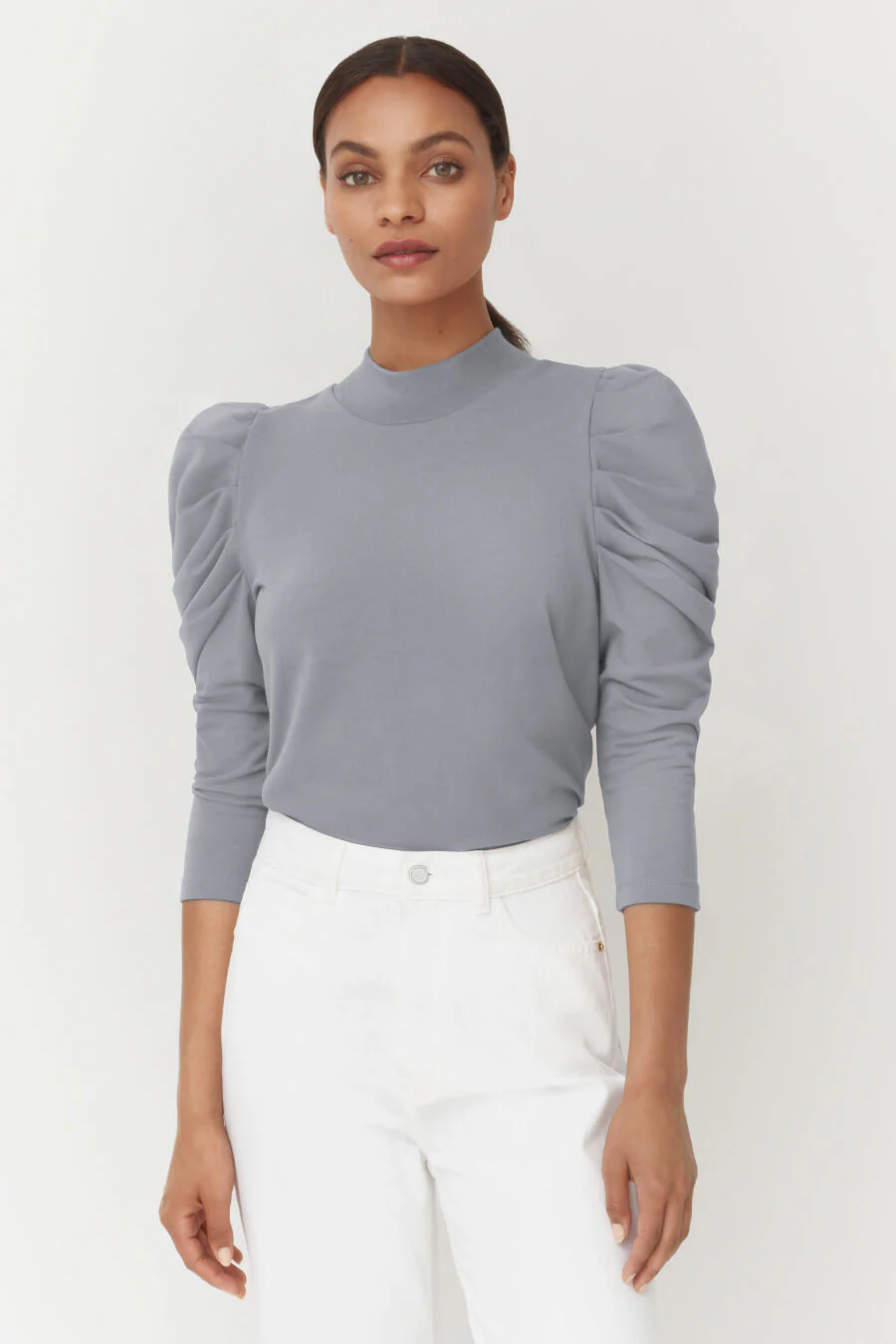 French Terry Puff Sleeve Sweatshirt - Image 8
