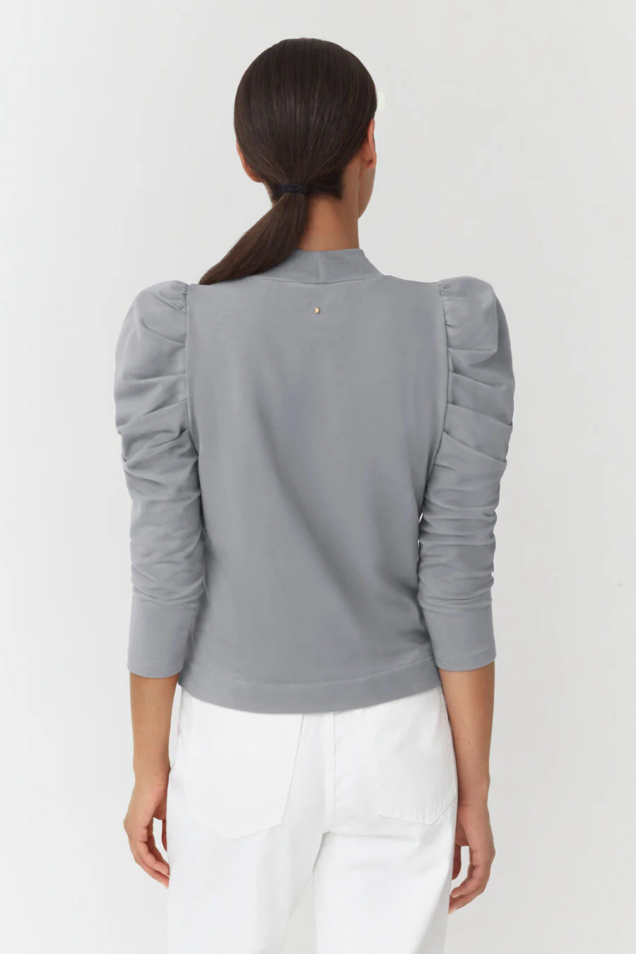 French Terry Puff Sleeve Sweatshirt - Image 9