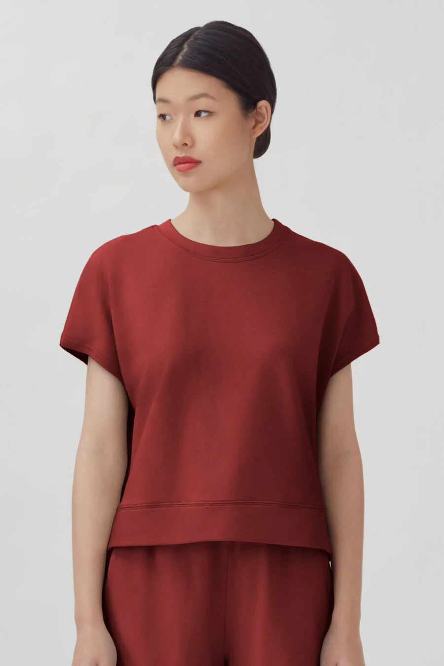 French Terry Short Sleeve Sweatshirt - Image 25