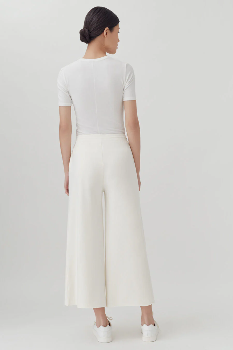 French Terry Wide-Leg Cropped Pant - Image 10
