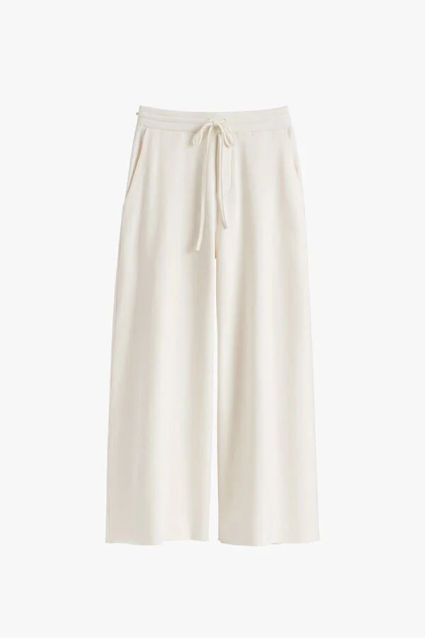 French Terry Wide-Leg Cropped Pant - Image 12