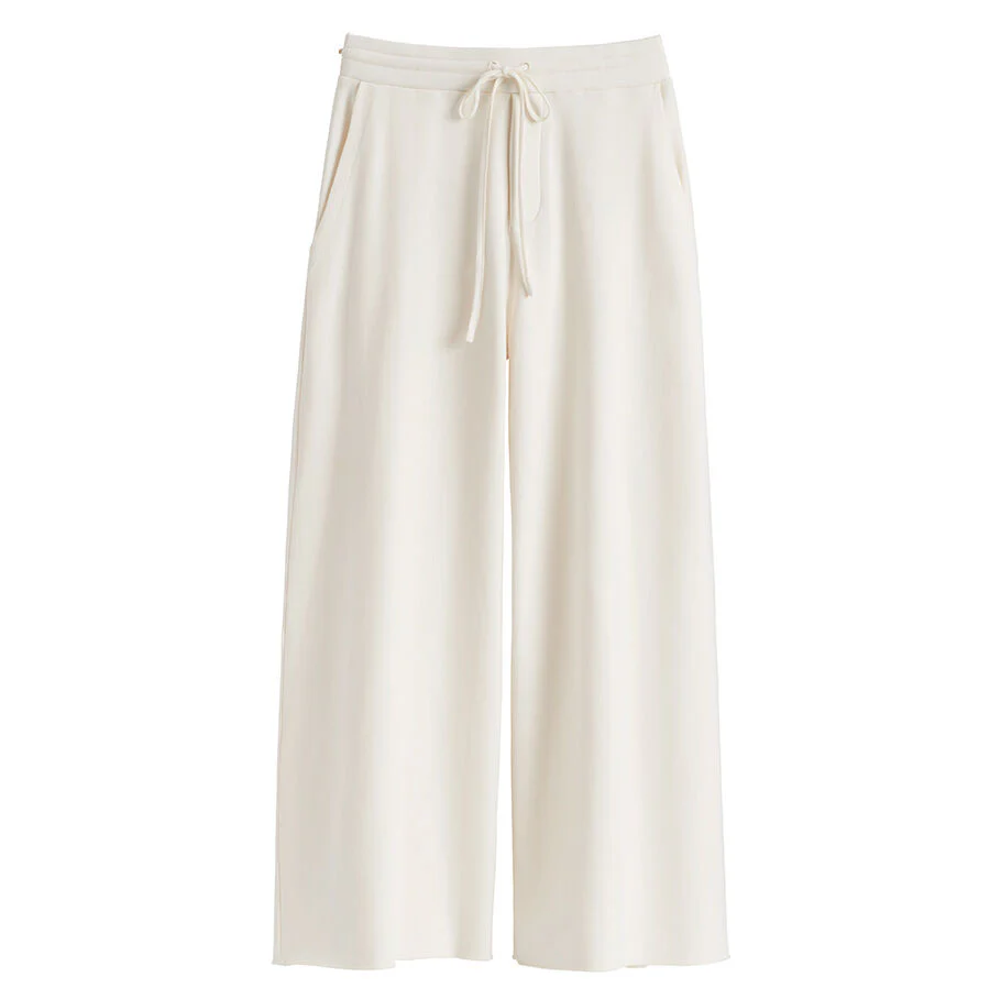 French Terry Wide-Leg Cropped Pant - Image 13