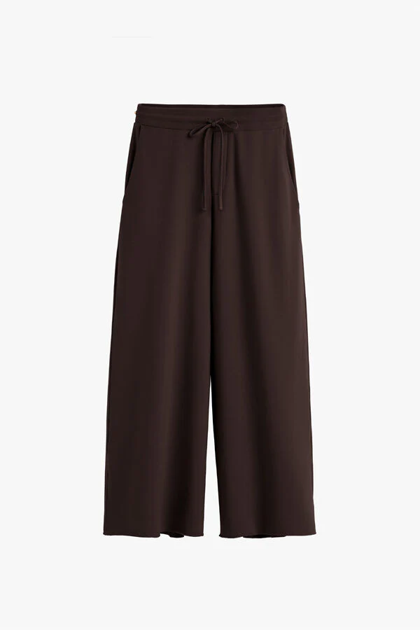 French Terry Wide-Leg Cropped Pant - Image 18