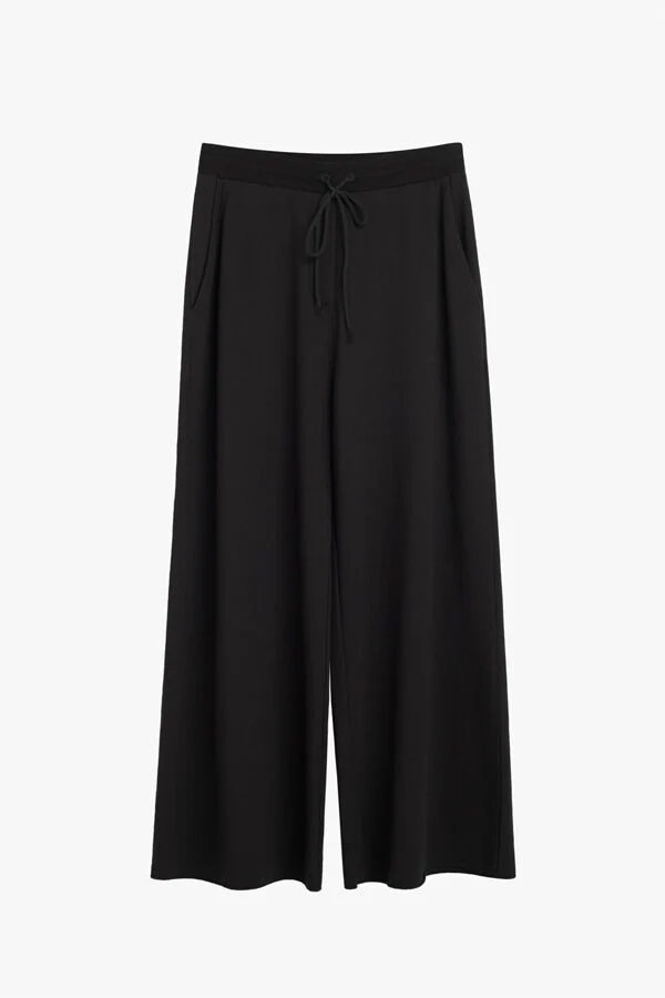 French Terry Wide-Leg Cropped Pant - Image 2
