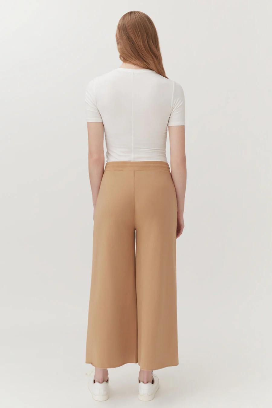 French Terry Wide-Leg Cropped Pant - Image 20