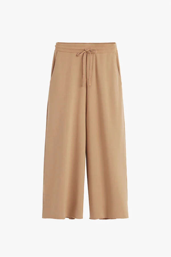 French Terry Wide-Leg Cropped Pant - Image 22