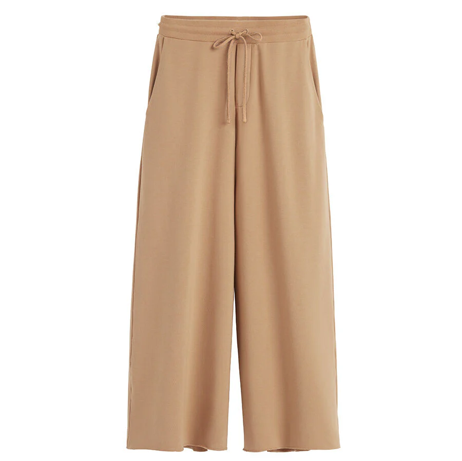 French Terry Wide-Leg Cropped Pant - Image 23