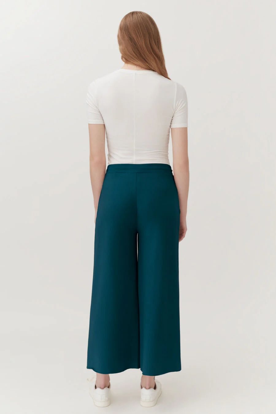 French Terry Wide-Leg Cropped Pant - Image 26