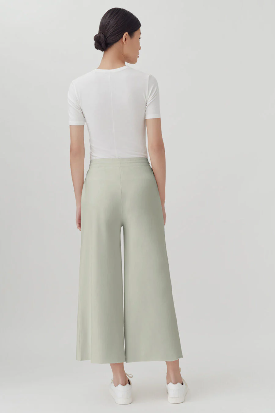 French Terry Wide-Leg Cropped Pant - Image 31