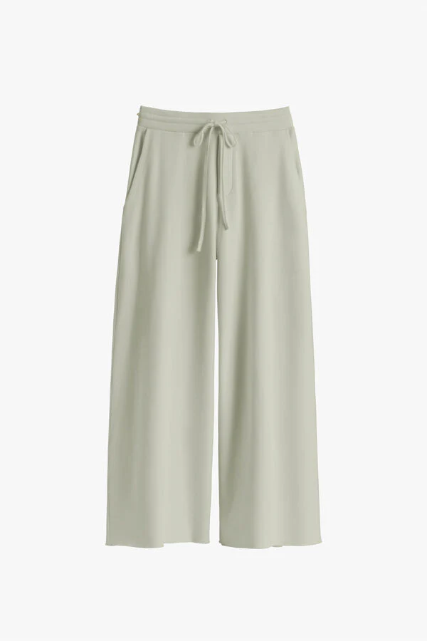 French Terry Wide-Leg Cropped Pant - Image 33