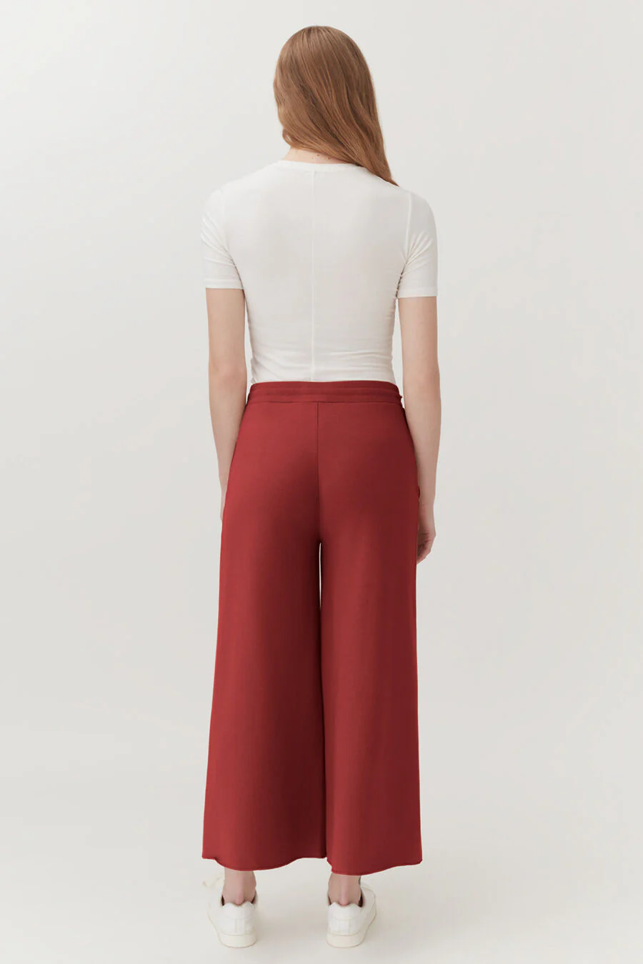 French Terry Wide-Leg Cropped Pant - Image 36
