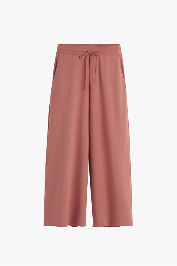 French Terry Wide-Leg Cropped Pant - Image 43