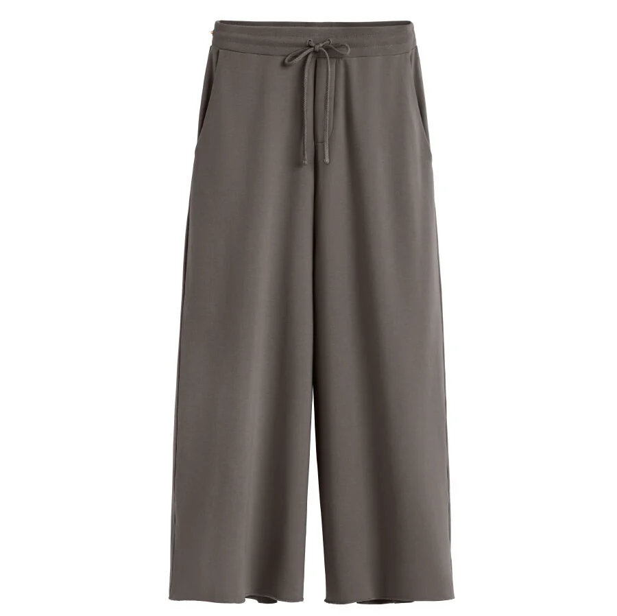 French Terry Wide-Leg Cropped Pant - Image 5