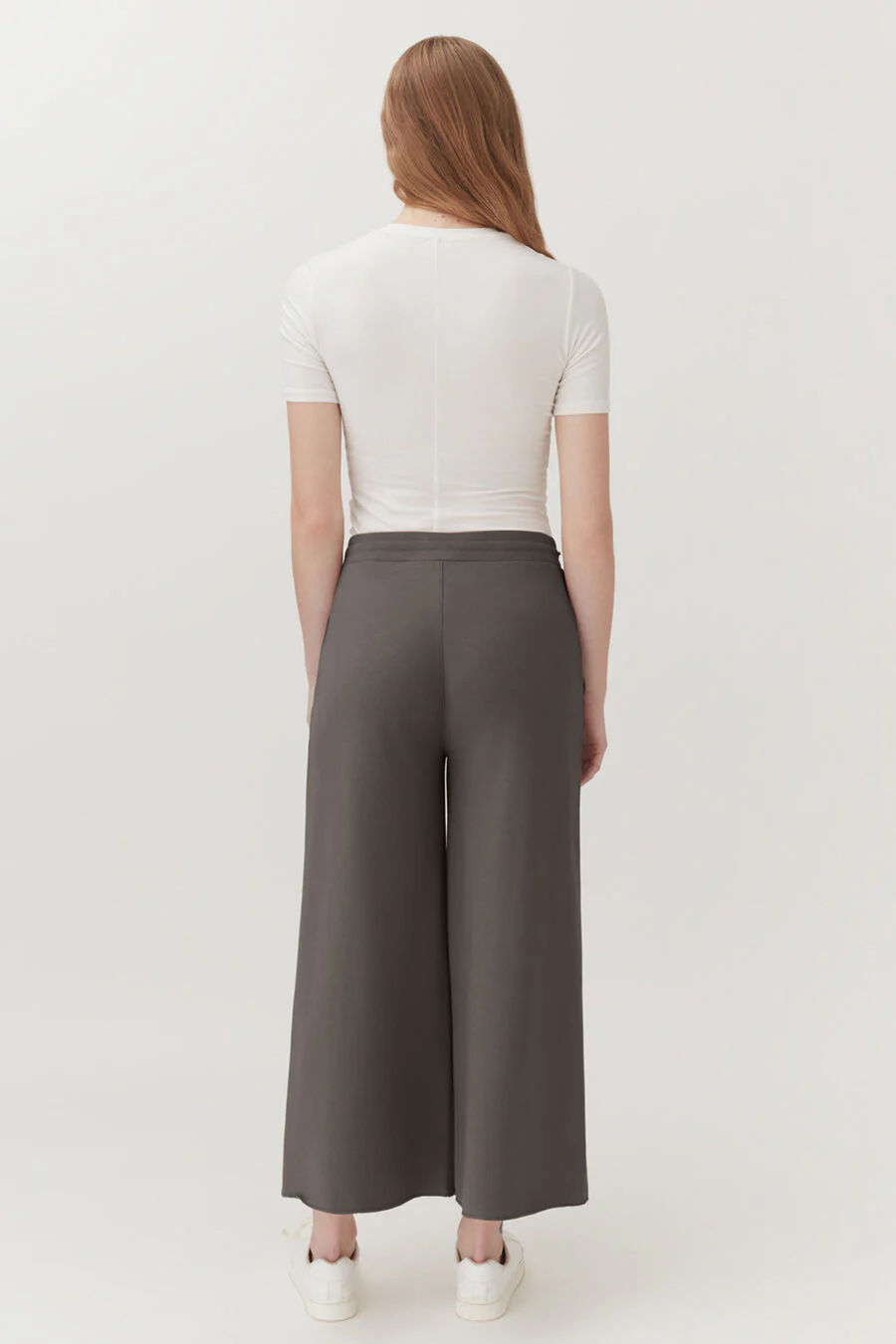 French Terry Wide-Leg Cropped Pant - Image 6