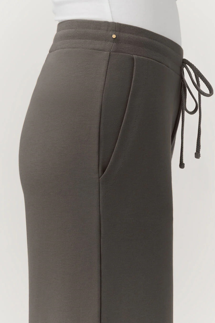 French Terry Wide-Leg Cropped Pant - Image 7
