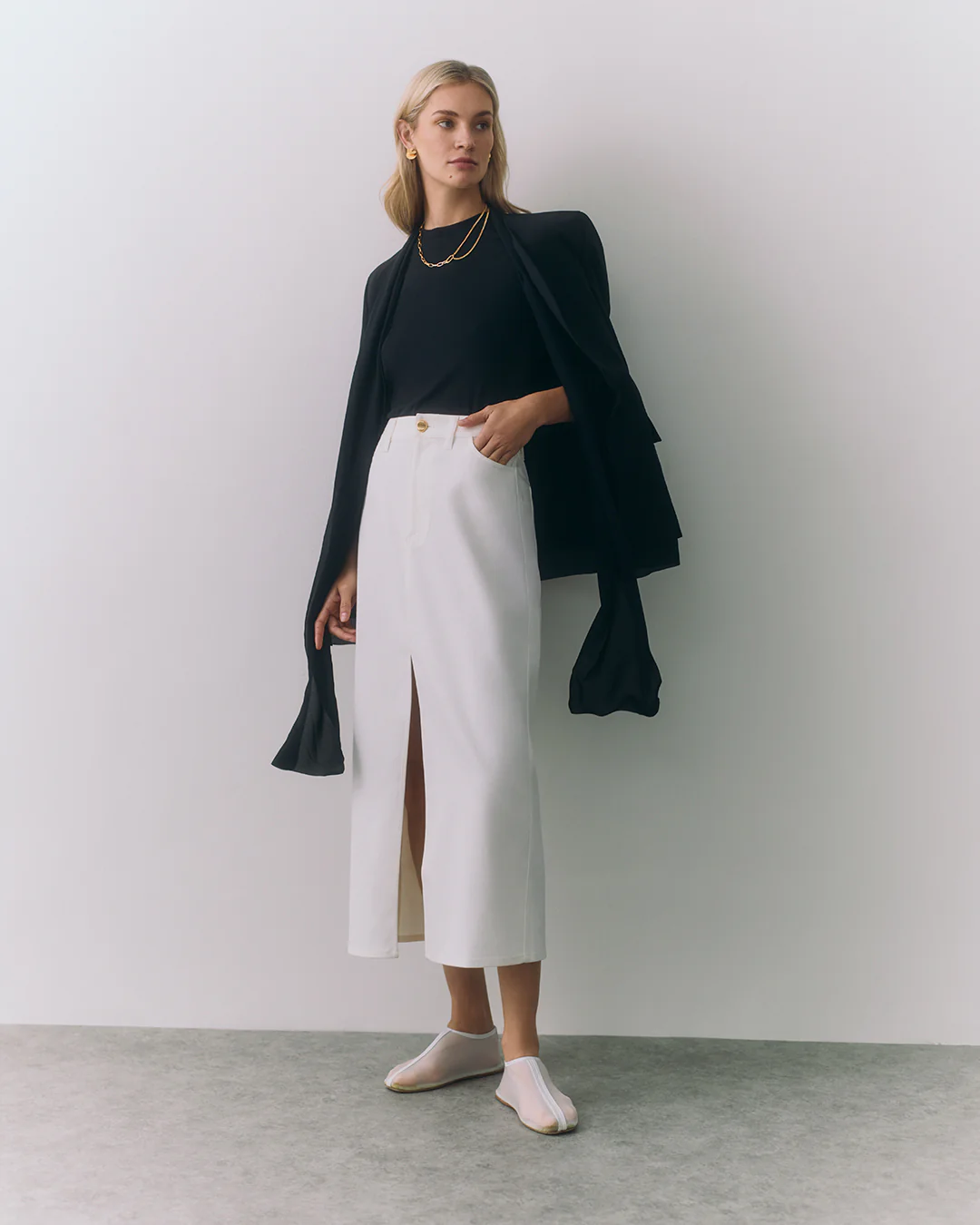Front Slit Maxi Skirt - Image 14