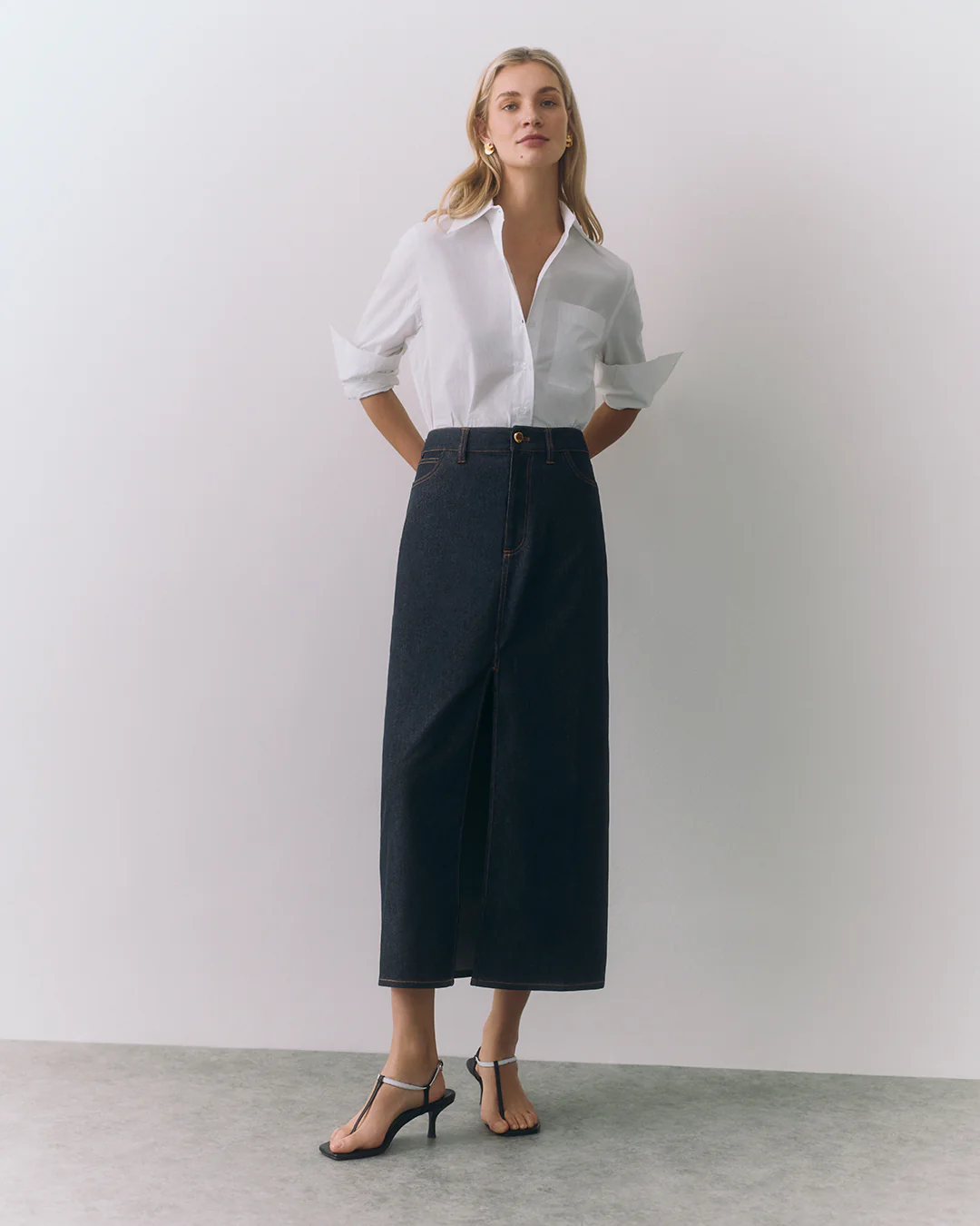 Front Slit Maxi Skirt - Image 9