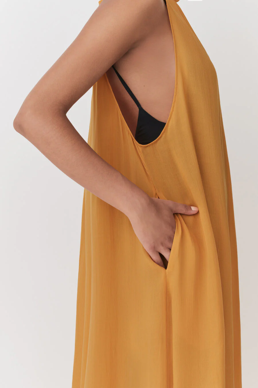Gathered-Neck Maxi Cover Up - Image 10