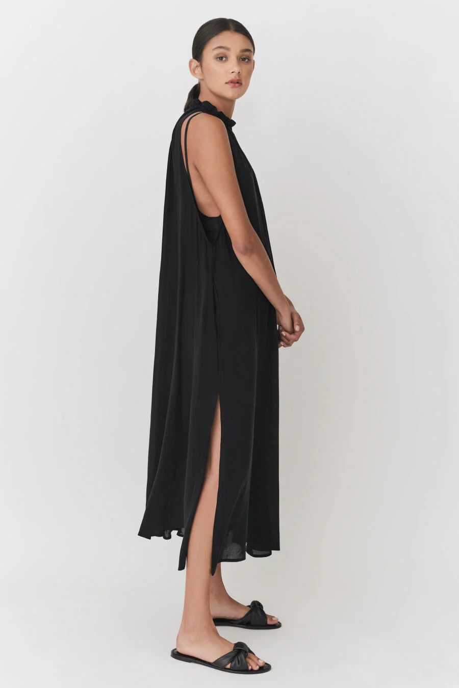 Gathered-Neck Maxi Cover Up - Image 2