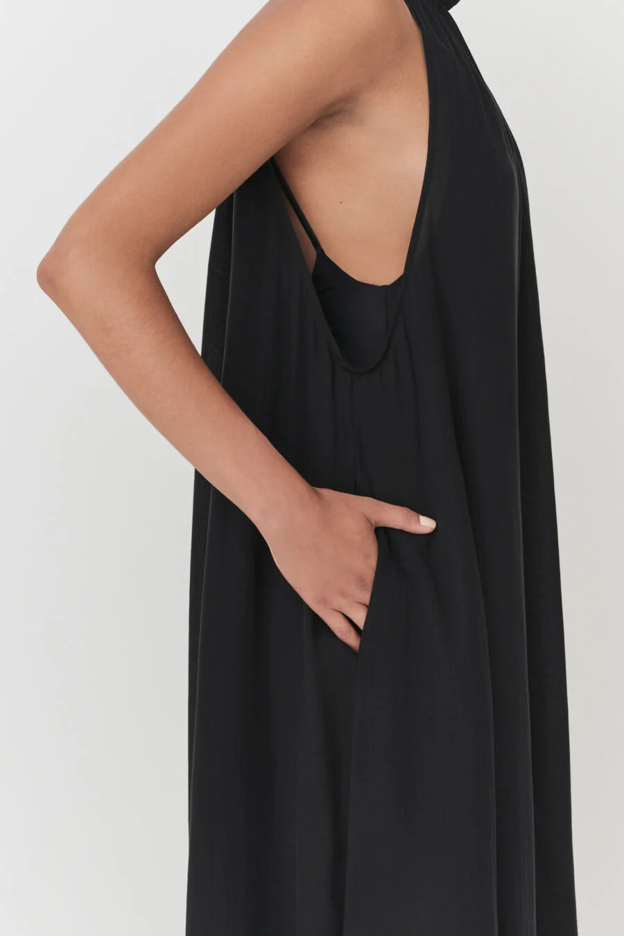 Gathered-Neck Maxi Cover Up - Image 4