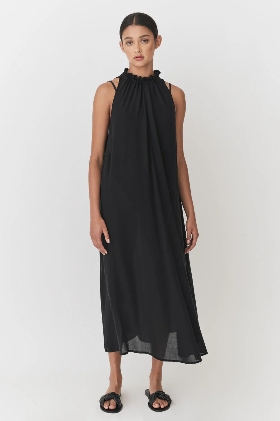 Gathered-Neck Maxi Cover Up - Image 6