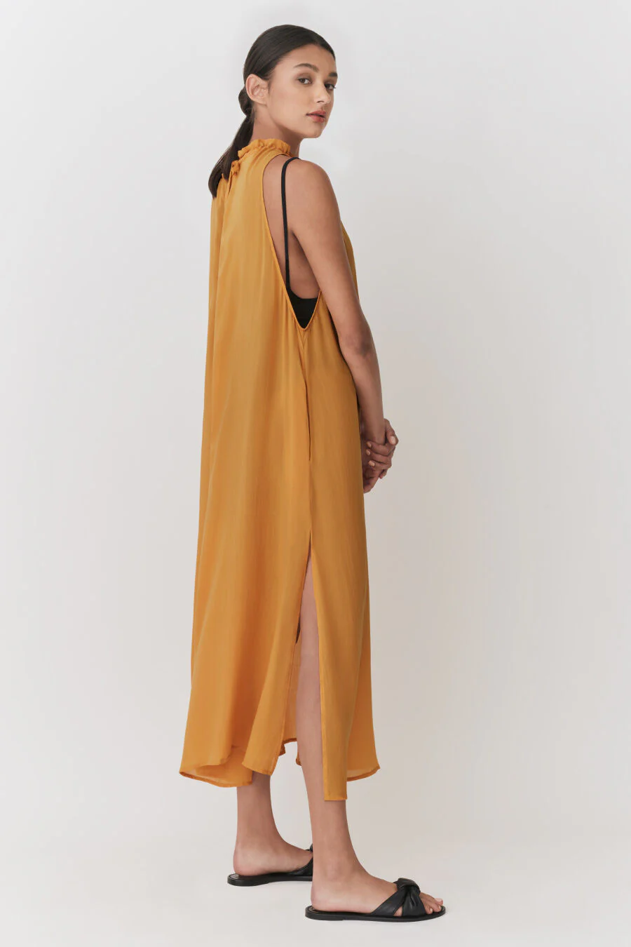 Gathered-Neck Maxi Cover Up - Image 8