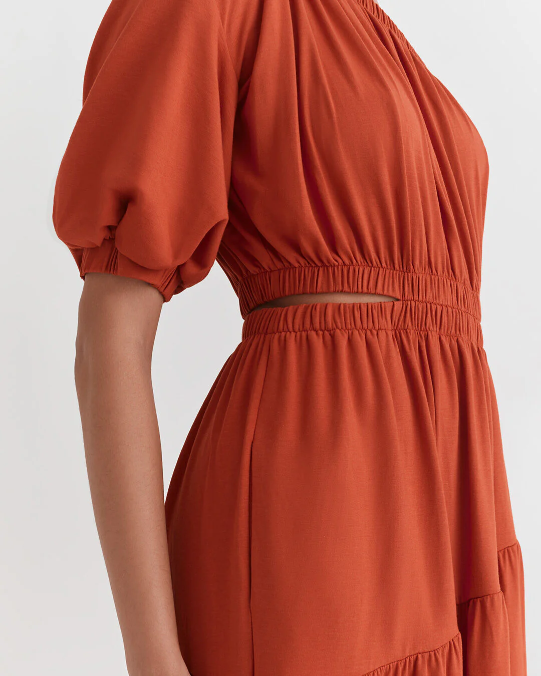 Gathered One Shoulder Dress - Image 9