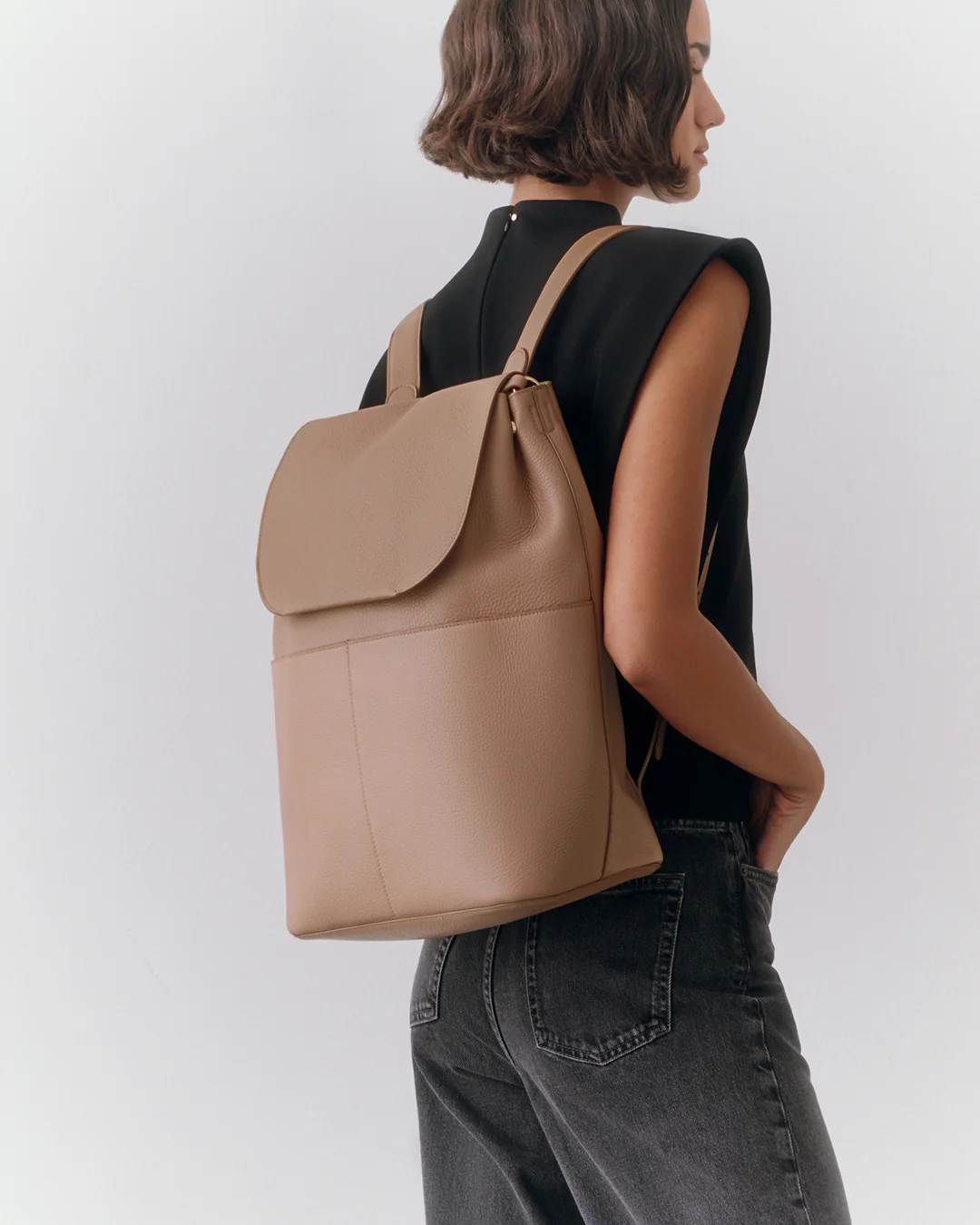 Leather Backpack 16-inch - Image 56