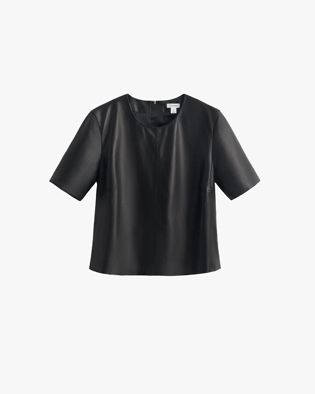 Leather Cropped Tee - Image 5
