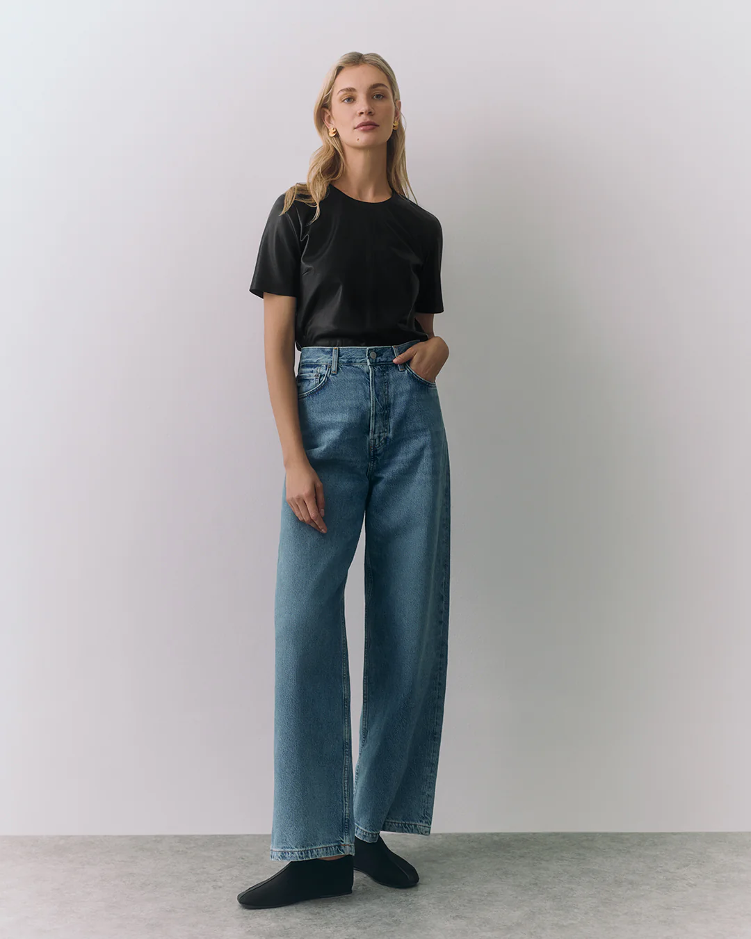 Leather Cropped Tee - Image 7