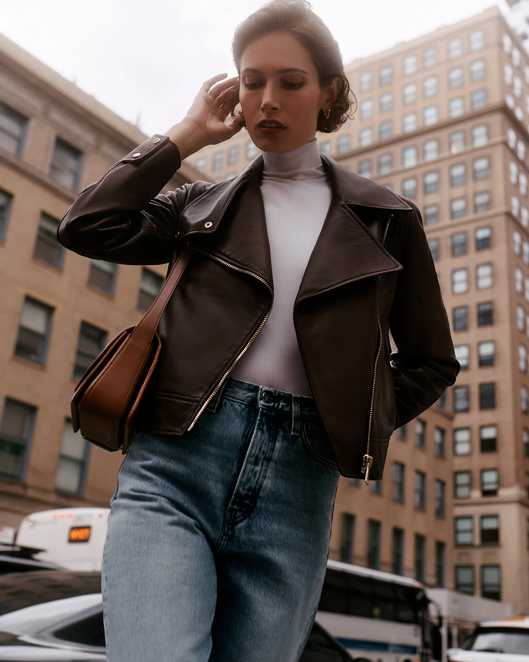 Leather Moto Jacket - Image 11