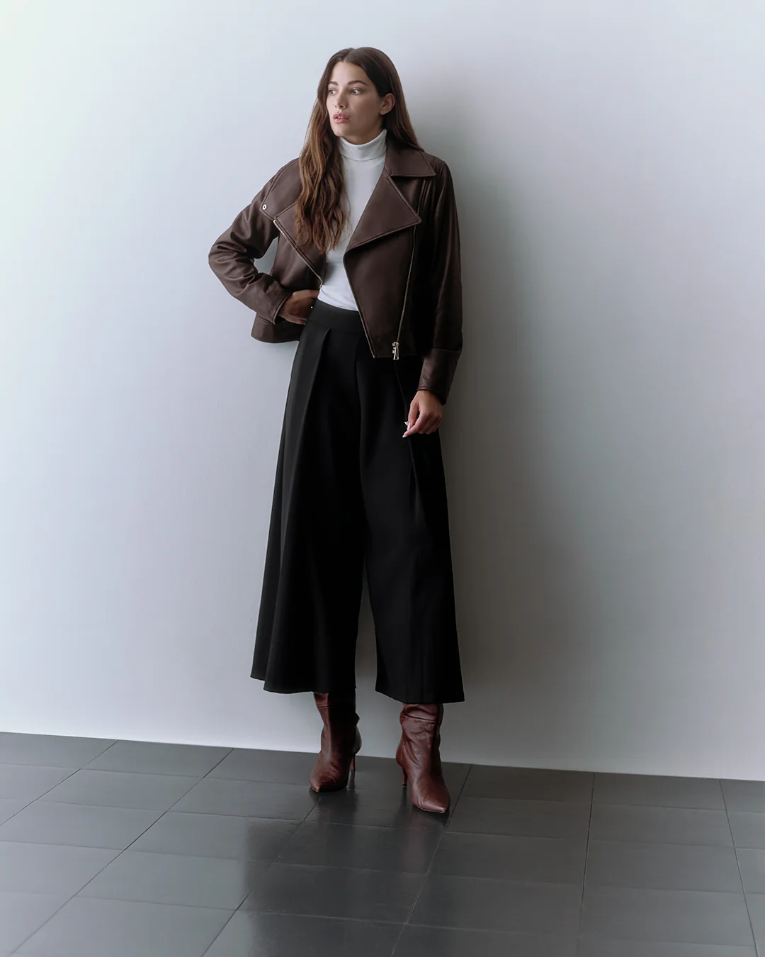 Leather Moto Jacket - Image 12