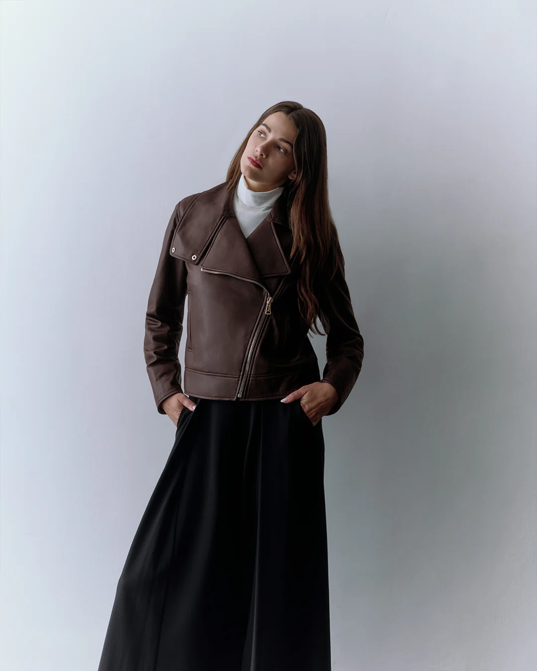 Leather Moto Jacket - Image 13