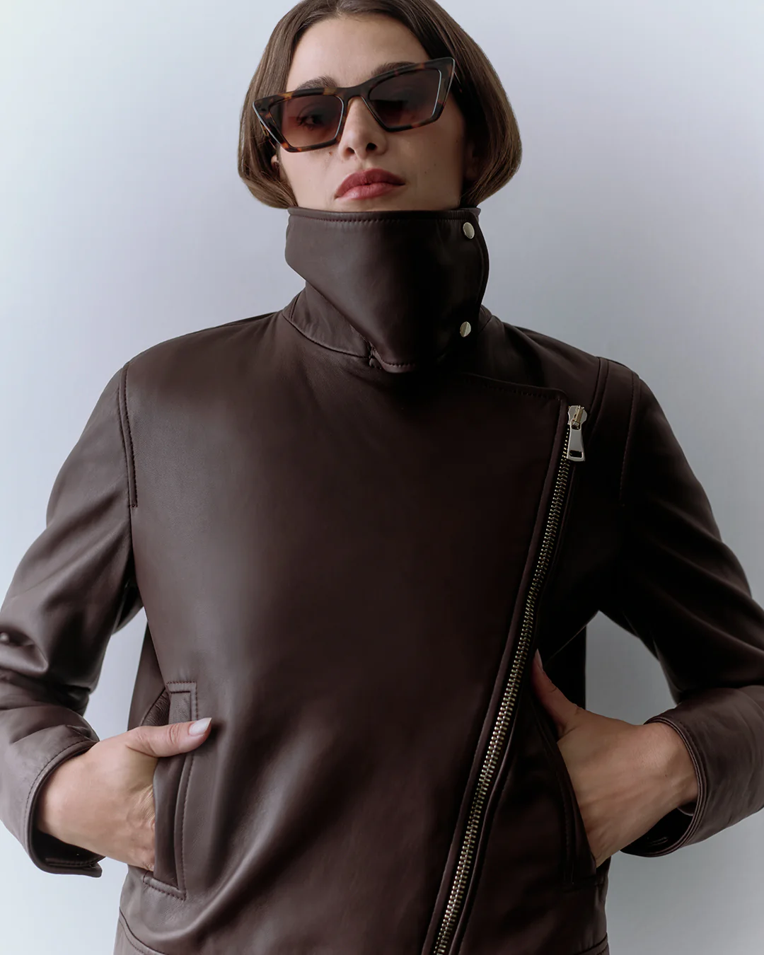 Leather Moto Jacket - Image 14