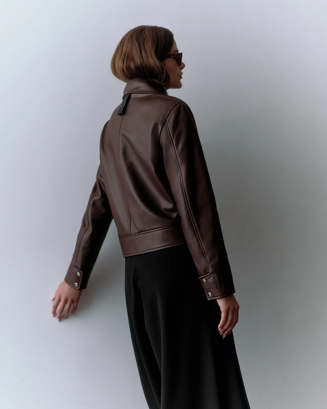 Leather Moto Jacket - Image 15