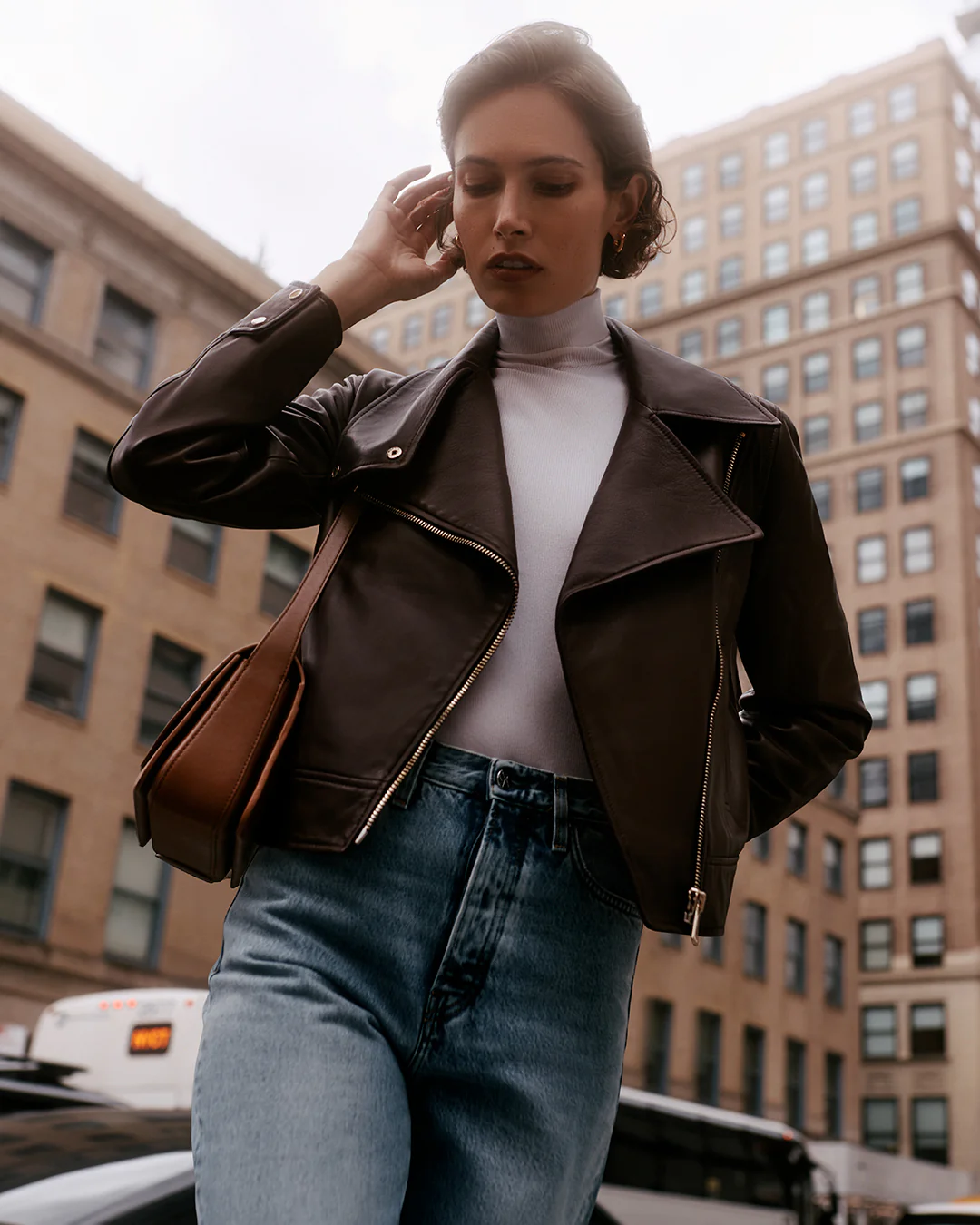 Leather Moto Jacket - Image 17