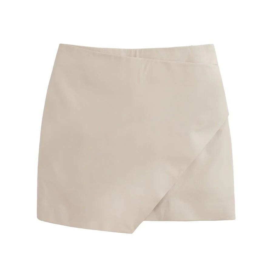 Leather Paneled Mini Skirt - Image 6