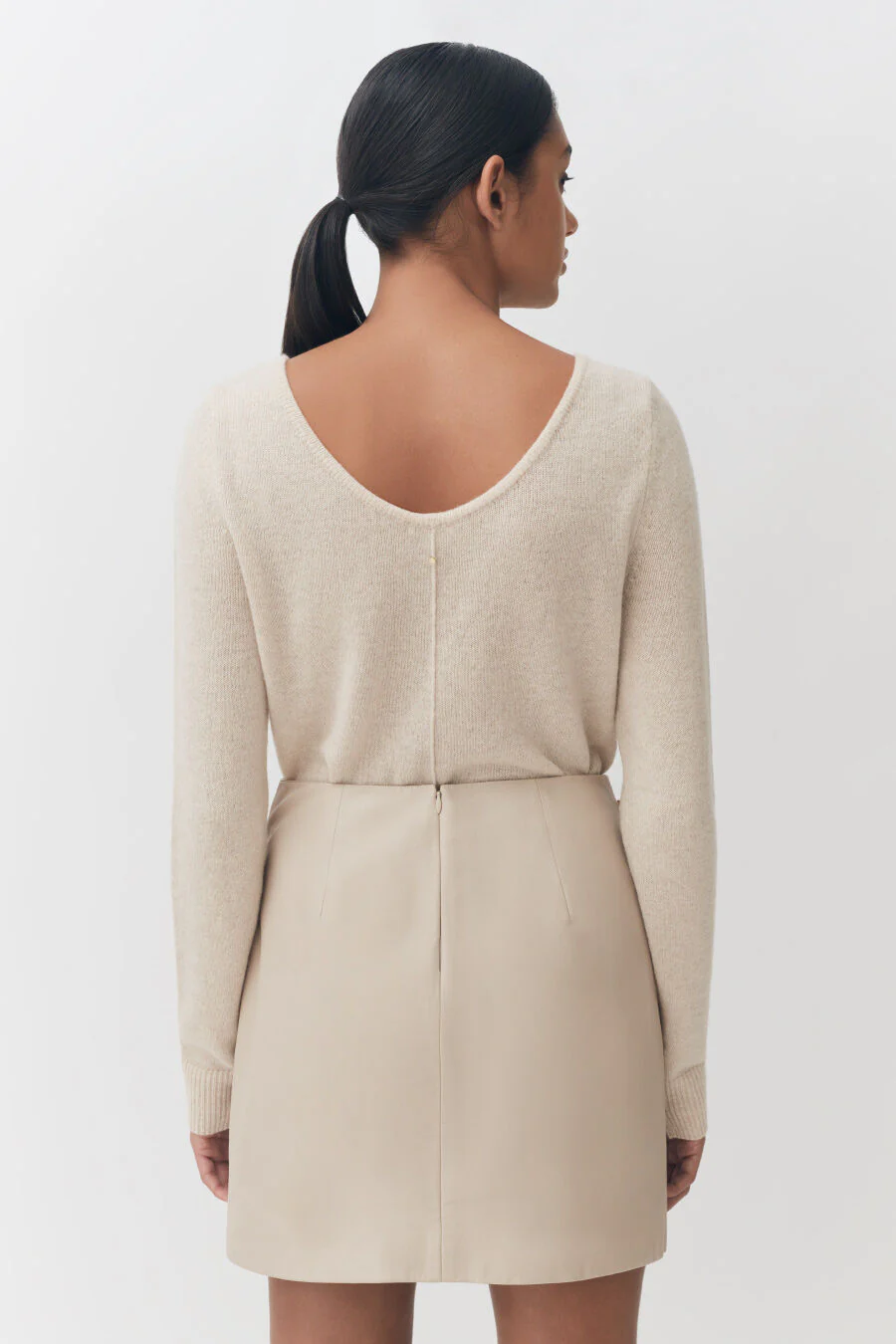Leather Paneled Mini Skirt - Image 8
