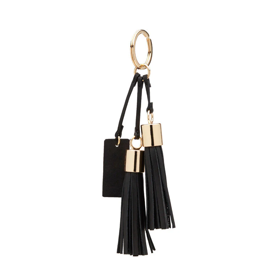 Leather Tassel Keychain - Image 2