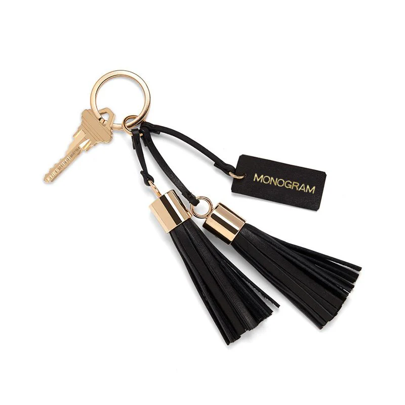 Leather Tassel Keychain - Image 4