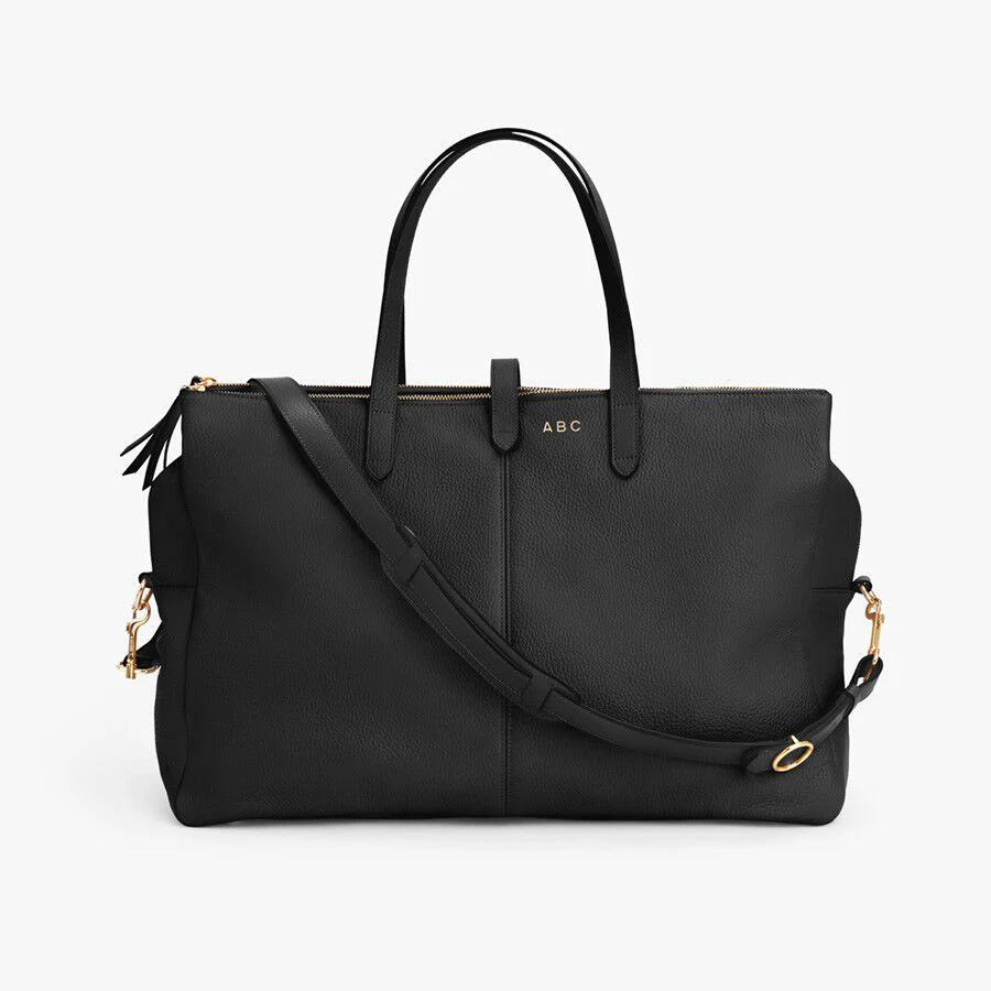 Leather Triple Zipper Weekender - Image 11