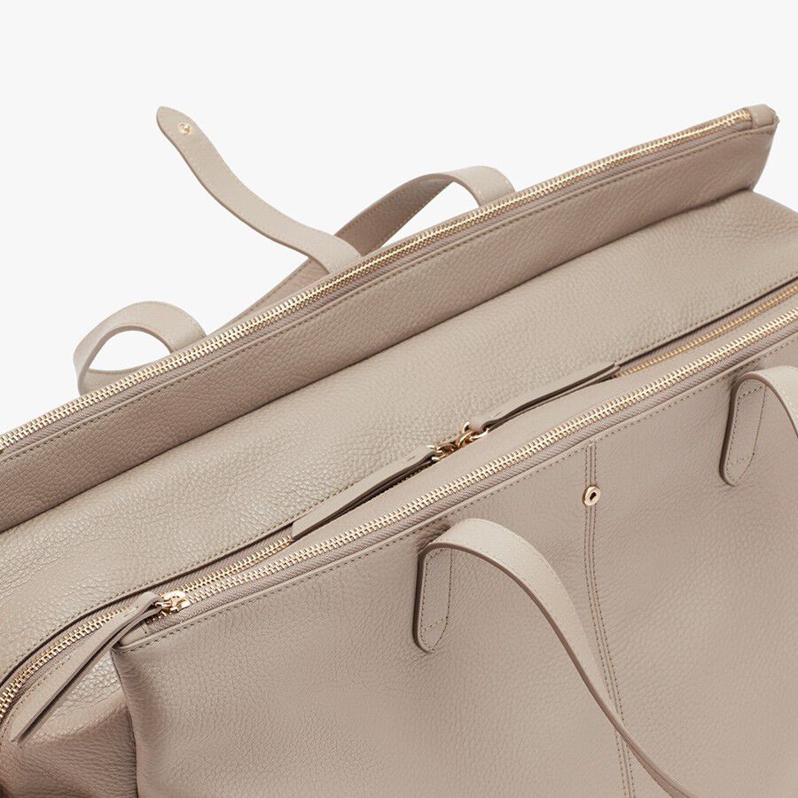 Leather Triple Zipper Weekender - Image 16