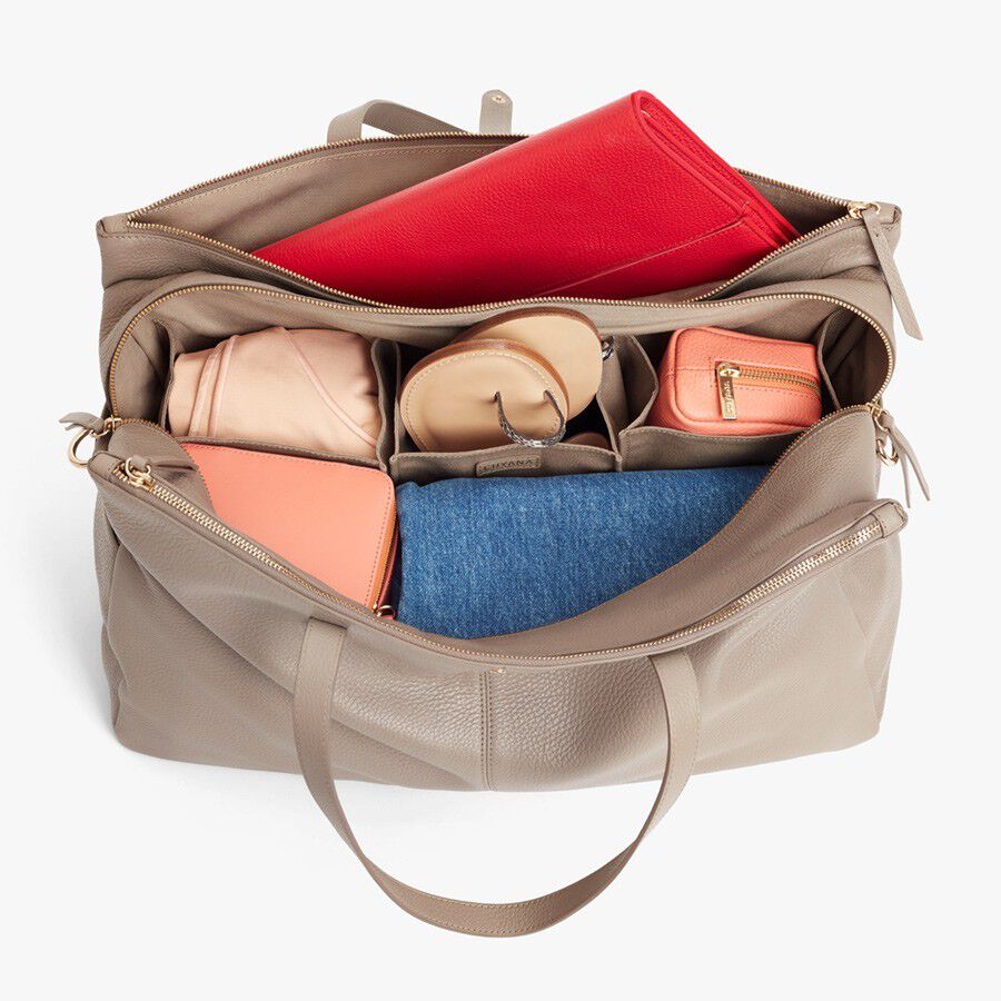 Leather Triple Zipper Weekender - Image 20