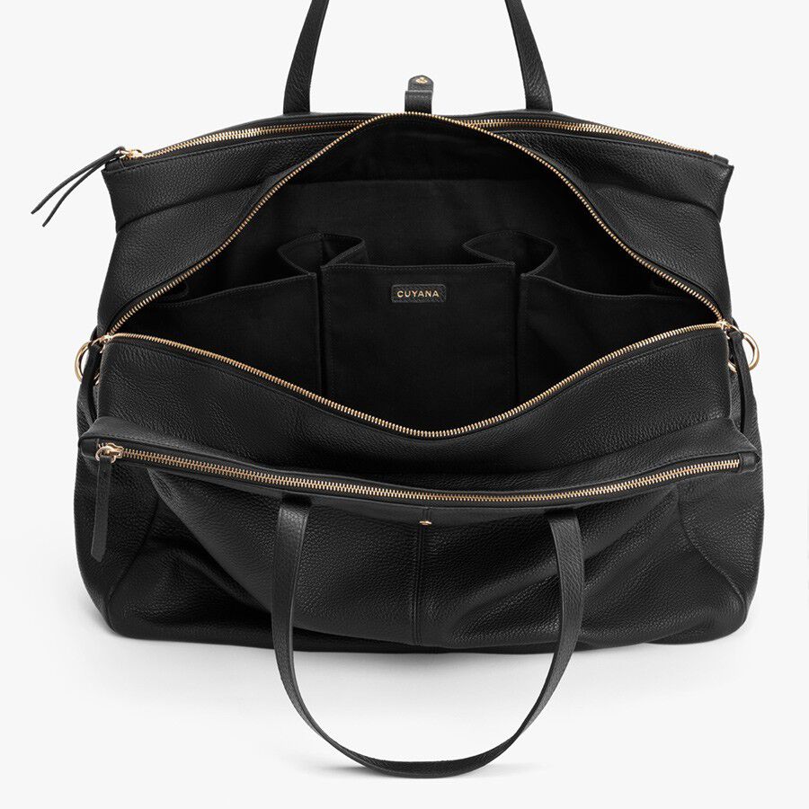 Leather Triple Zipper Weekender - Image 4