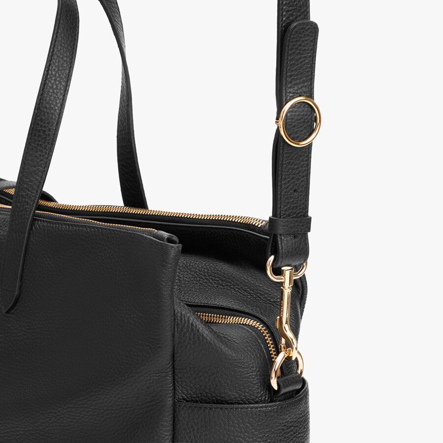 Leather Triple Zipper Weekender - Image 6