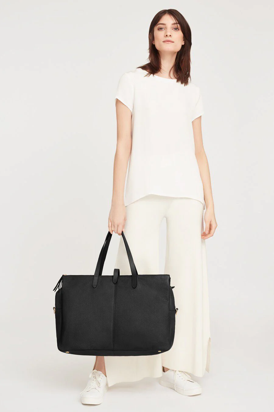 Leather Triple Zipper Weekender - Image 8