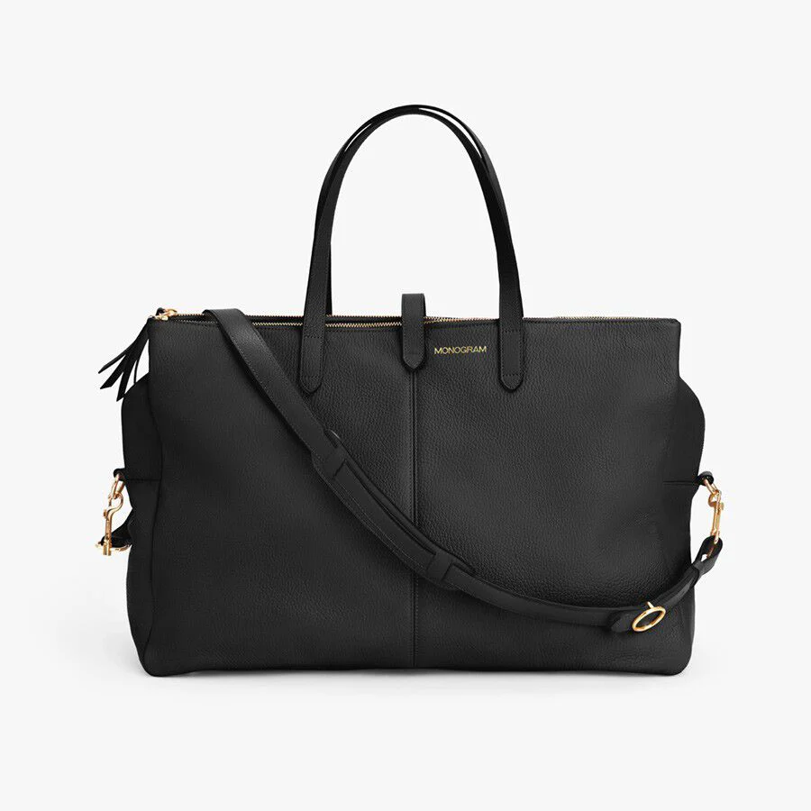 Leather Triple Zipper Weekender - Image 9