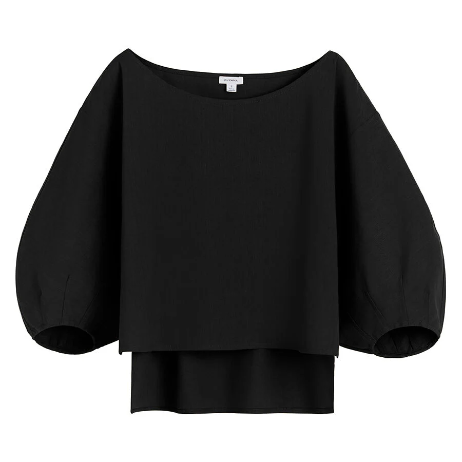 Linen Boatneck Top