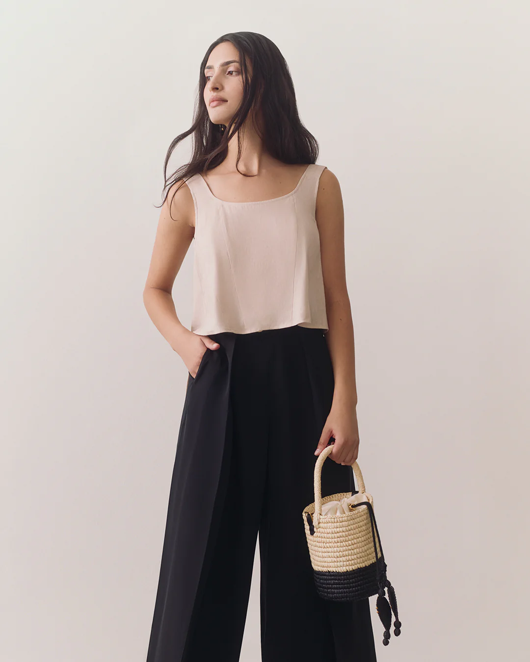 Linen Cropped Tank - Image 15